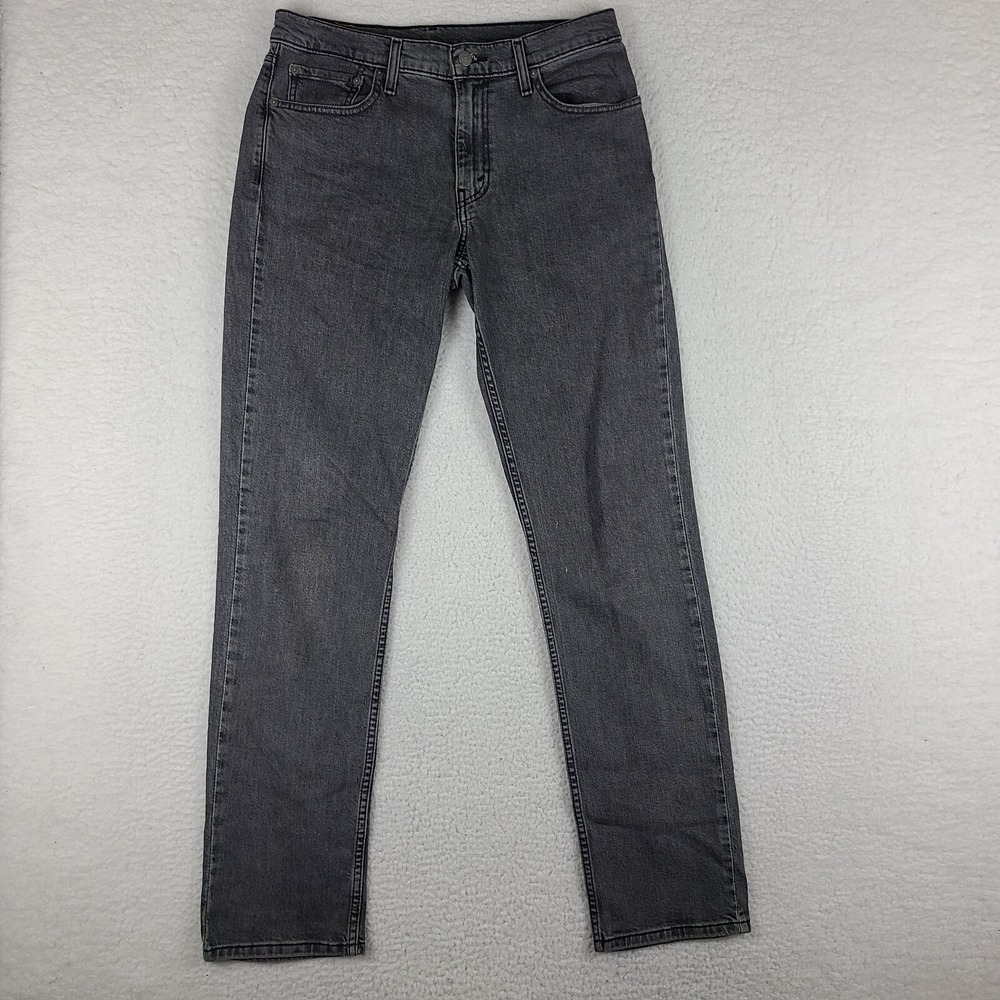 Levi's 511 Jeans Mens 32x34 Gray Slim Fit Dark Wash